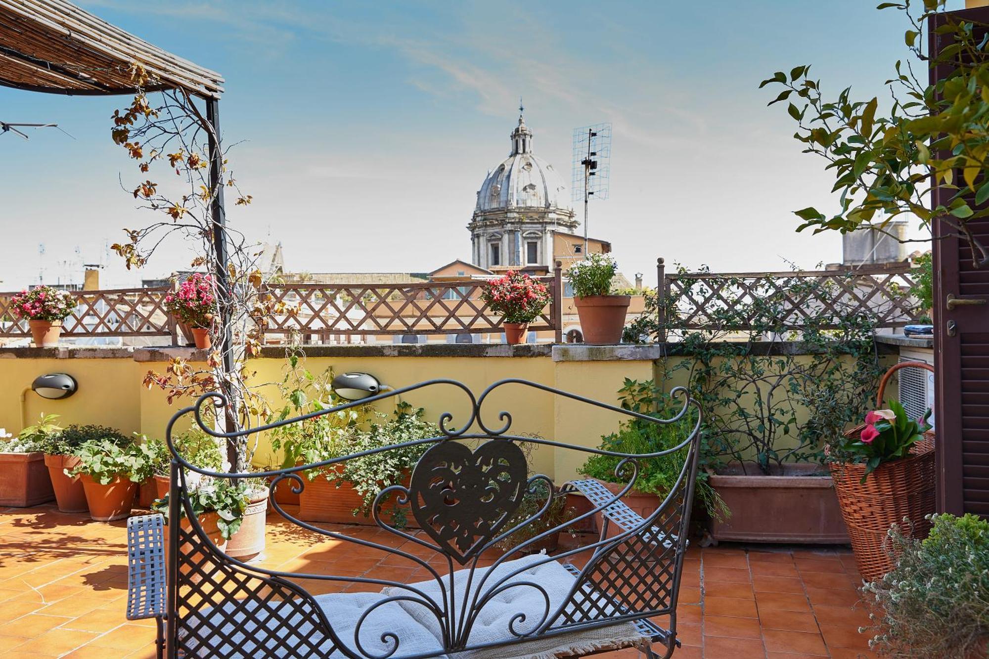 Trasteverehome - Attic Terrace Center Of Rome Baroque Exterior photo